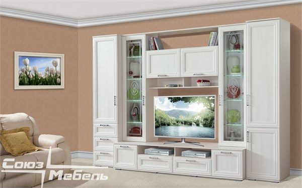 Модульная гостиная "Корвет люкс" Вар 7 15135