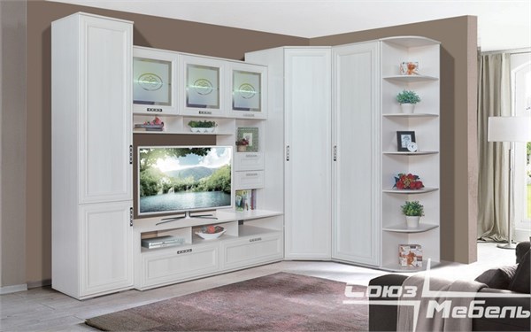 Модульная гостиная "Корвет люкс" Вар 4 15150