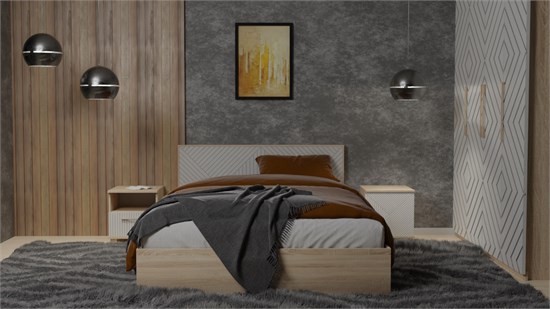 Кровать напольная Копенгаген 1,4 15544