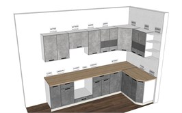 Модульная кухня Модус Вар1 15345