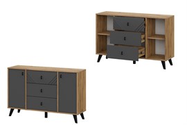 МС Байкал Комод 3 ящика двухстворчатый 15670