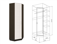 Шкаф угловой 