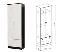 Шкаф 2 дверный София 15941