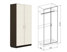 Шкаф 2х створчатый "Токио" 15953